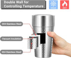 Stainless Cups, 19 oz Double Wall Insulated Tumbler, 4 Pack Unbreakable - Image 3