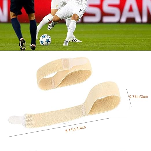 6 Pieces Broken Toe Wrap, Hammer Toe, Elastic Fabric Toe Splint Toe Straightener, Toe Cushioned Bandages Finger Protectors Straightener Hammer Toe Separators