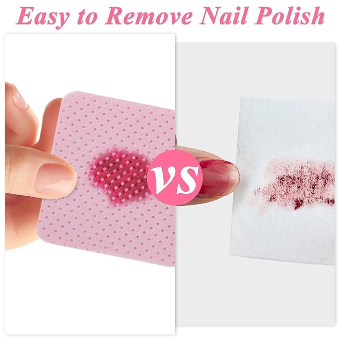2160 Pcs Lint Free Nail Wipes with Storage Case Super Absorbent Soft Nail Wipes for Fingernail Polish Remover and Eyelash Extension Nail Care