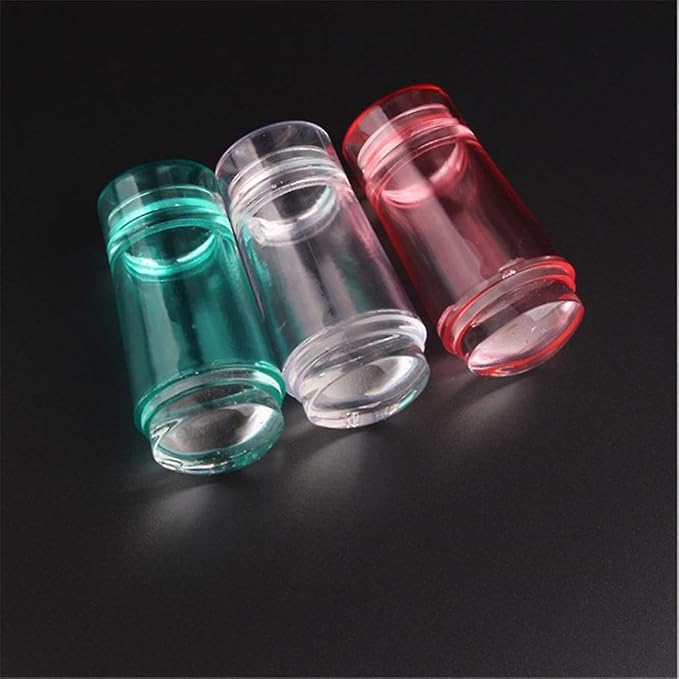 Clear Silicone Nail Stamper Transparent Visible Body French Tip Nails Art Stamping Tools For French Nail Manicure Art Nail Art Stamper Nail Art Stamper Kit For French Nail Stamper