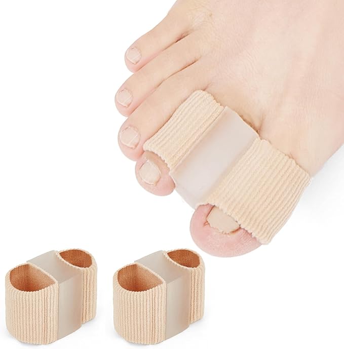 Toe Separators for Overlapping Toes, Hammer Toe Straightener, Toe Spacers Women Men, Gel Toe Separators to Correct Your Toes,Toe Separator for Bunion Pain Relief for Hallux Valgus, Foot Pain (L)