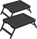 Bamboo Breakfast Trays with Folding Legs, laptops and serving in bed. by Unknown