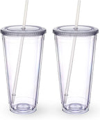Zukro Clear Double Wall Plastic Tumbler by ZukroDrinkware