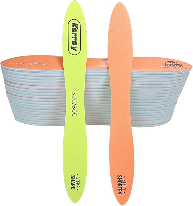 Nail Files and Buffers for Natural Nails Smooth and Polish Gel Surface 400/600/4000 Grit (20pcs Files 320/600)