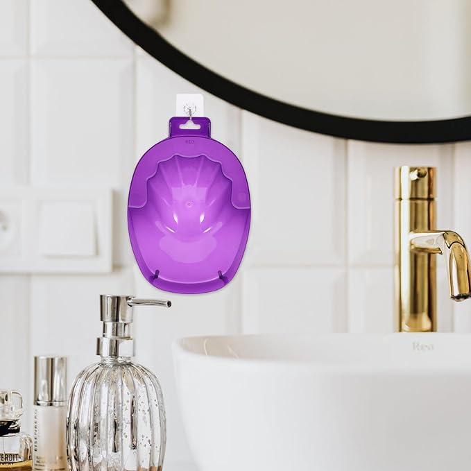 Mipcase 1Pc acrylic soak off bowl hand soaking bowl manicure soak tray manicure nail soak nail soaker acrylic remover art soak tools Spa purple hand