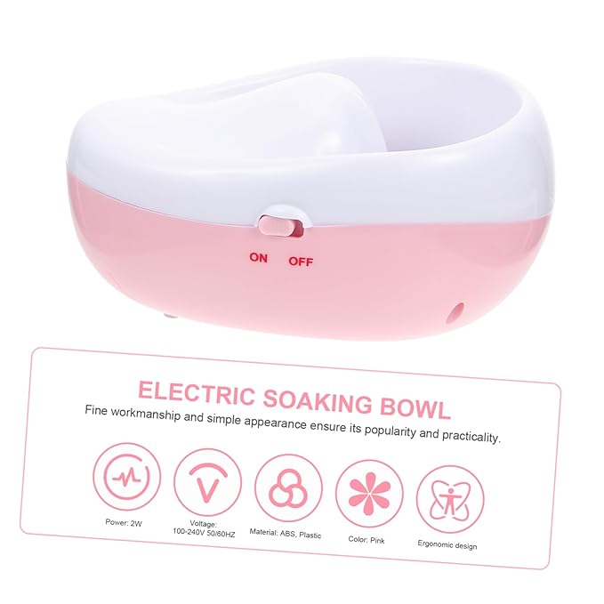 Practical Nail Dip Soak Bowl for Hand Electric Nail Soaking Bowl Us Plug