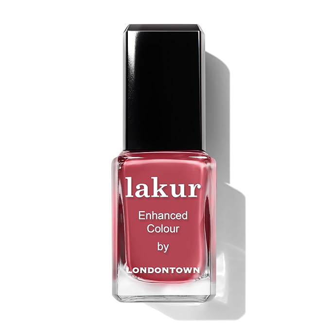 LONDONTOWN Blush Red Crème Nail Polish, Flushed Cheeks lakur, Vegan Chip-Resistant Long-Lasting Nail Lacquer, 40 fl oz (Pack of 2)