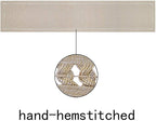 Grelucgo Handmade Hemstitched Polyester Rectangle Table Runners - Image 3