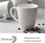 DOWAN Coffee Mugs, 17 Oz Coffee Mug Set of 6, Corrugated Tea Mugs - Image 2