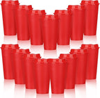Domensi 15 Pack Reusable Plastic Coffee Cups by Domensi