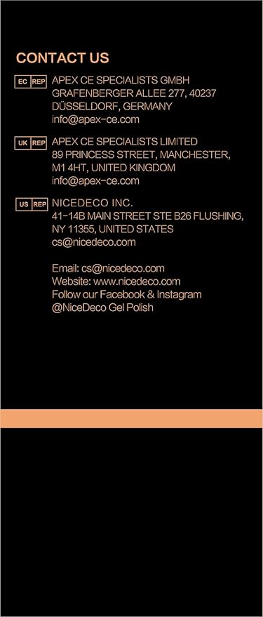 Nicedeco Gel Nail Polish Base Coat 15ml Soak Off Hema Free Long-Lasting DIY Home and Nail Salon