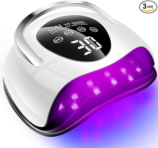 220W LED UV Light Dryer for Nails Gel Polish with 57 Lamp Beads 4 Timer Setting & LCD Touch Display Screen, Auto Sensor, Professional Nail Light