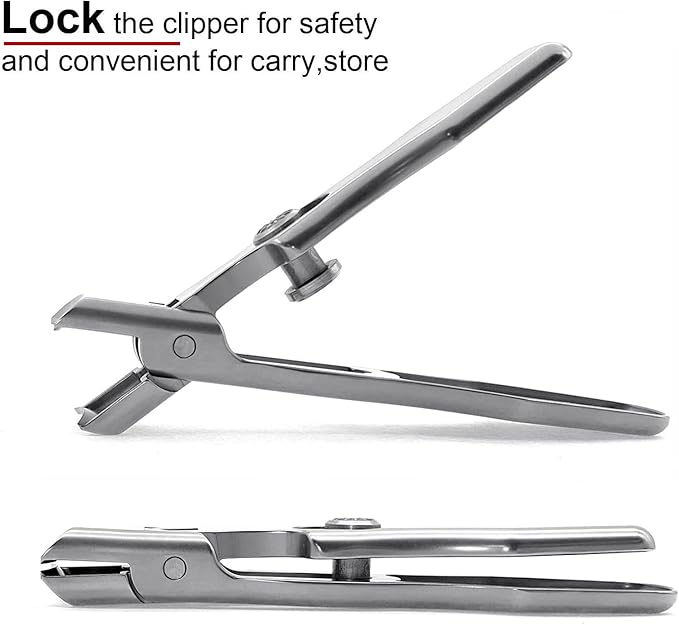Nail Clippers for Men Thick Nails Large Wide Jaw Opening Toenails Clippers for Seniors Long Handle Heavy Duty Portable Ultra Sharp Fingernail Cutter with Catcher for Adult Women (Silver Set)