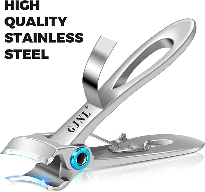Stocking Stuffers Gifts for Men, Toenail Clippers for Men Thick Nails, Heavy Duty Very Sharp Ingrown Nail Clippers Christmas Xmas Presents for Girls, Sliver