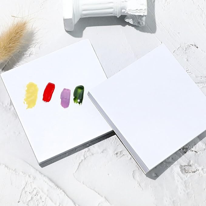 100 Sheets Disposable Nail Polish Palette Paper Nail Art Mixing Palette Papers Portable Waterproof Nail Art Makeup Palette Nail Gel Mixing Tool with Nail Palette Stirring Rod (100pcs)