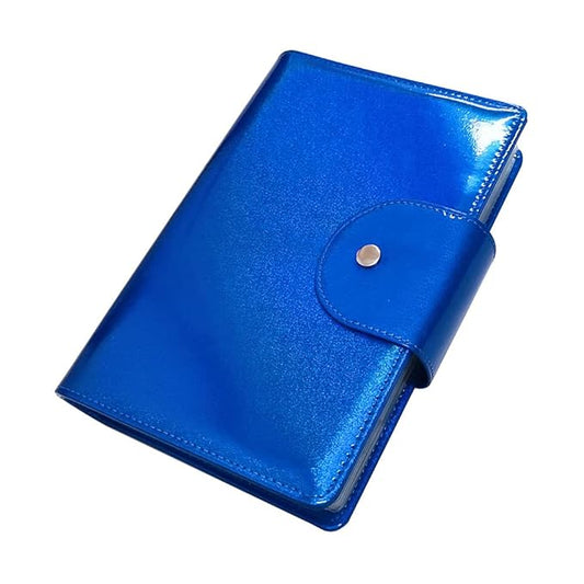 50 Slot Image Stamper Plate Collection - Nail Art Stamp Plates & Cases - Large Sizes 6.0x12.0cm & 9.5x14.5cm - Dark Blue