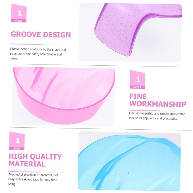 4pcs Nail Soaking Bowls for Manicure Random Colors Nail Art Tool for Salon Use and Cuticle Care