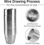 Beasea Stainless Steel Cup, 10 oz Set of 4 Stackable Stainless Steel Insulated - Image 4
