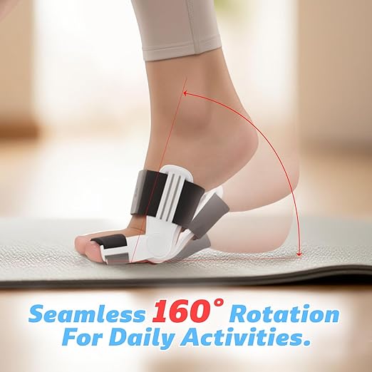 Bunion Corrector With Silicone Inner Pad for Women Men Big Toe Orthopedic Bunion Splint for Hallux Valgus Pain Relief Hammer Toe Straightener for Day Night Support-1 Black (Free 2 Bunion Sleeves)