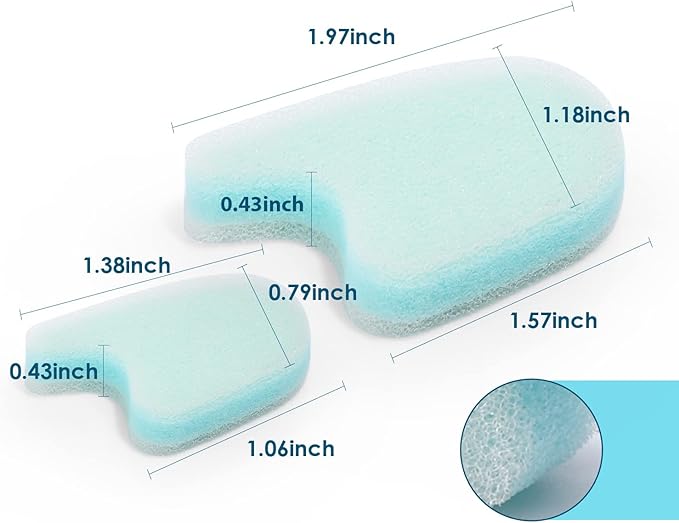 12 Packs Foam Toe Separator，Toe Gasket-Redress Overlapping Toes, Prevent Friction and Release Pressure, Relieve The Pain Caused by Bunions