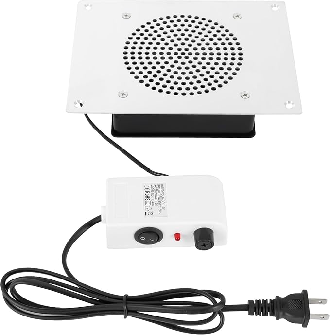 Desktop Nail Dust Collector Nail Dust Collector for Nail Salon or Home DIY Manicure (Silvery White)