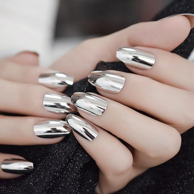 Nail Chrome Powder - 12 Colors Aurora Nail Powder Mirror Luster Effect Charm for Gel & Acrylic Nails