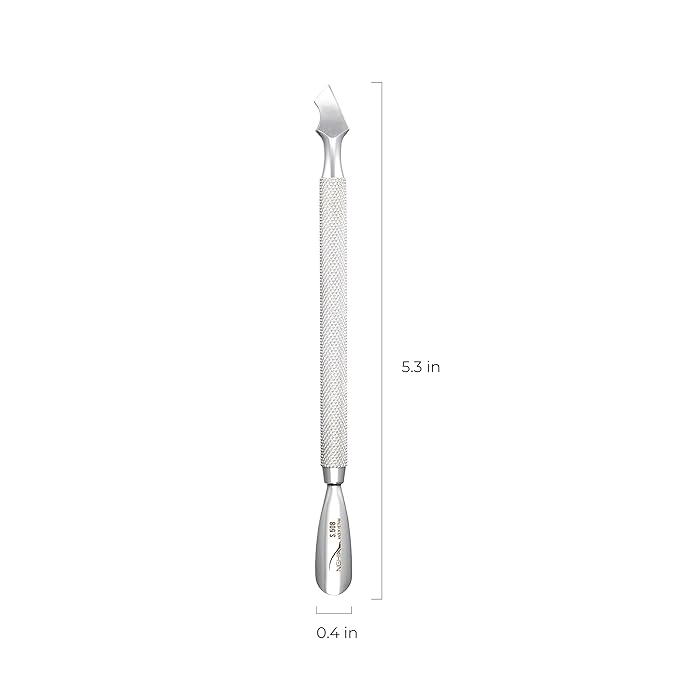 NGHIA Pusher - S-508 (Stainless Steel) | Double–Ended Nail Cleaner and Cuticle Pusher | Premium Quality for Nail Care | Ergonomic Design | Suitable for Professional & Home Use