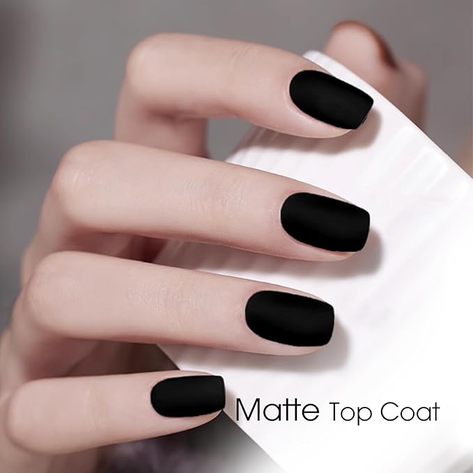 VENALISA Matte Gel Top Coat- No Wipe Long Lasting Matte Top Coat Clear Gel Nail Polish, Soak Off Nail Art Home and Professional Manicure