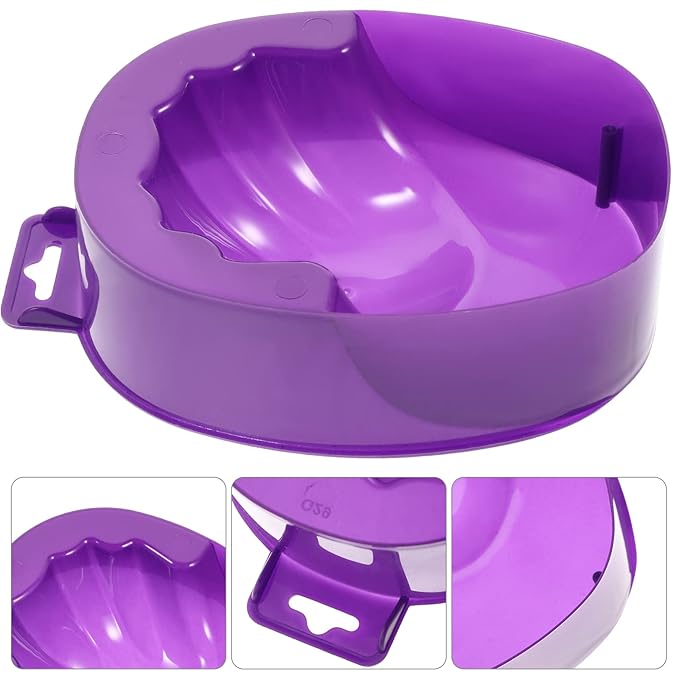 Manicure Soaking Bowls Nail Art Hand Soak Treatment Bowls Soaking Soak Bowl Purple Nail Art Polish Removal Wash Soaker Tray Manicure Spa Tools