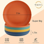 Large Wheat Straw Dinner Plates - Image 3