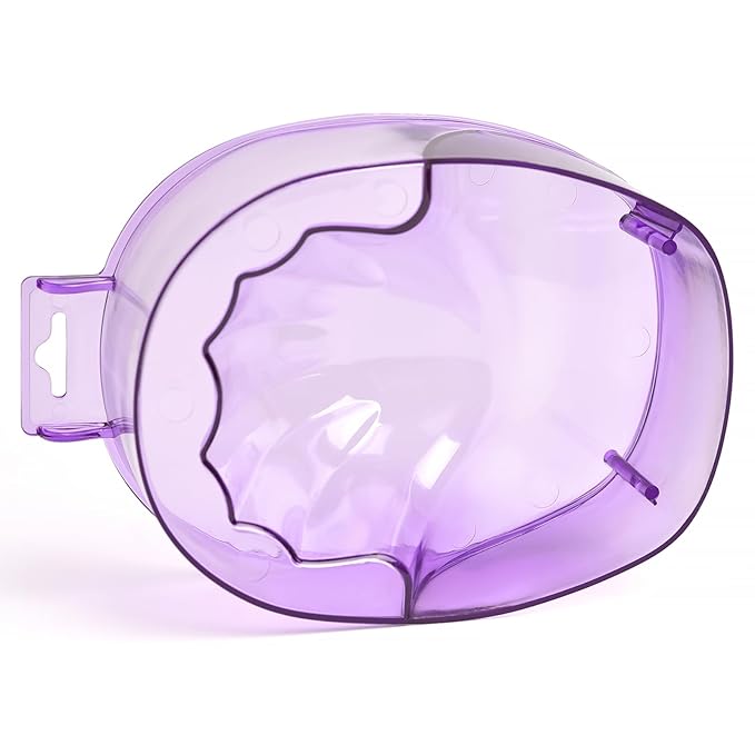 Nail Spa Soak Bowl Gel Polishing Remover Manicure Soaking Bowl Clear Acrylic Nail Soak Bowl Warm Water Bowl Hand Bowl With Handle Hand Care Tools, Purple