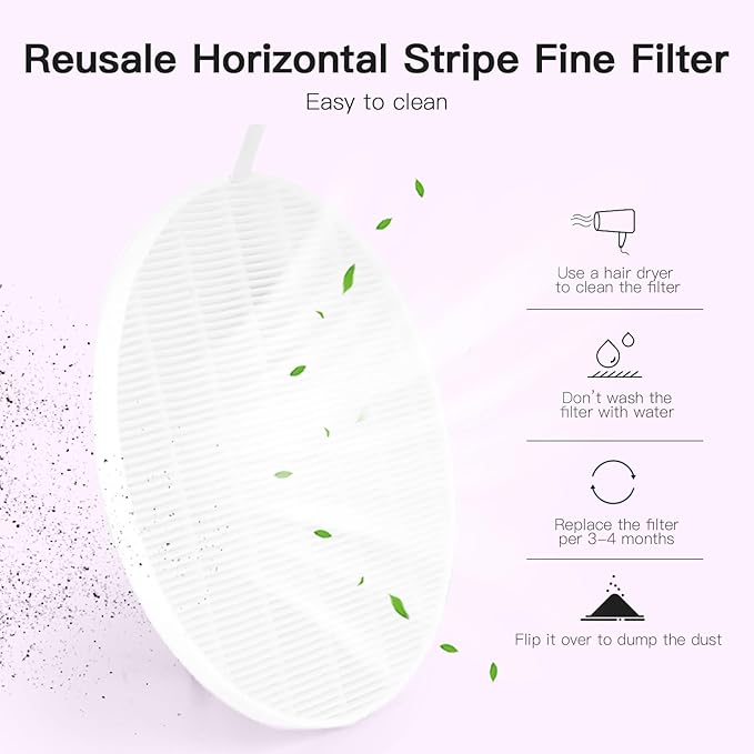 Lavinda Nail Dust Collector Quiet Nail Tech Powerful Dust Vacuum Suction Fan with Reusable Filter, Electric Acrylic Nail Dust Cleaner for Nail Polishing, Low Noise, Salon Home