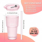 20oz Iced Coffee Cups with Lids - Image 2