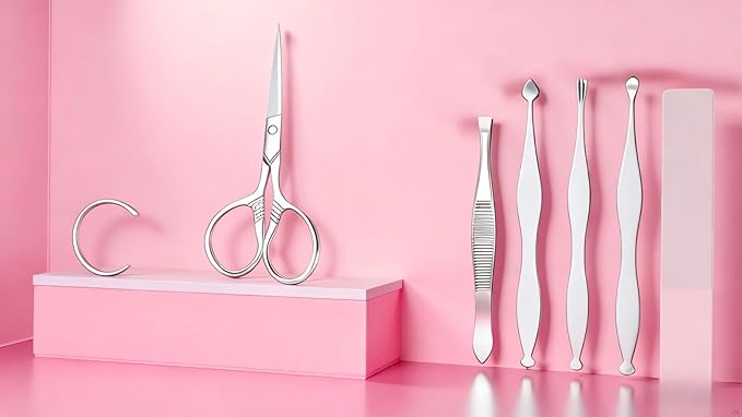 Manicure Sets Stainless Carbon Steel and Pedicure Kits – Nail Clippers with Leather Case, Portable Unisex (Ideal for Women) Personal Care Tools for Perfect Nail Grooming(Brown)