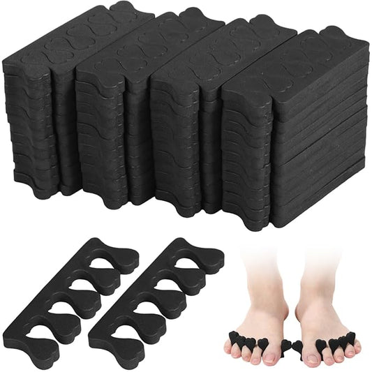 500 Pcs Toe Separators, 250 Pairs EVA Sponge Toe Spacers for Pedicure, Painting & Polishing Toe Spreaders, Soft Lightweight Finger Dividers, Pedicure Tools for Home, Salon, Office