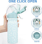 BJPKPK 18 oz Water Bottle with Straw & Handle, Insulated Stainless Flask | Leak - Image 3