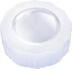 60pcs Clear Plastic Plates Disposable by WDF