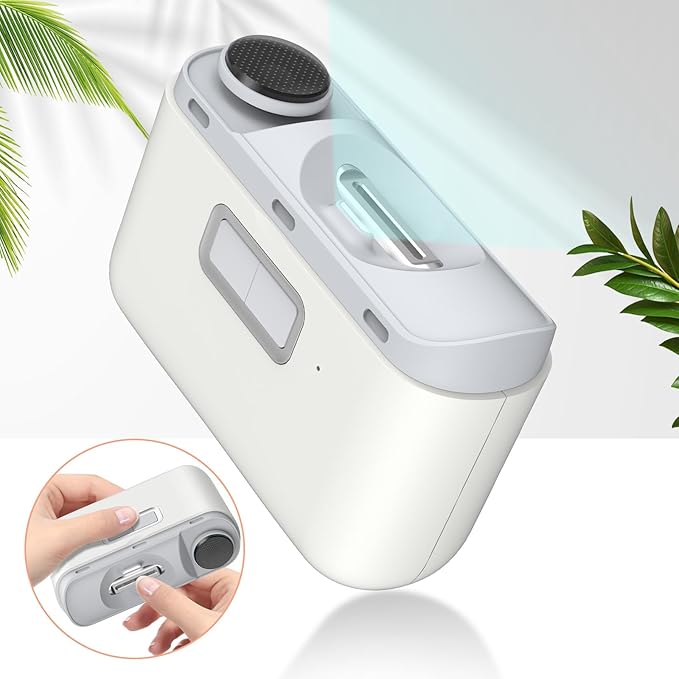 2025 Upgraded 3-in-1 Electric Nail Clipper & Polisher with LED Light, 2-Speed, Auto Shut-Off, Low Noise, USB Rechargeable, Safe for Baby & Seniors