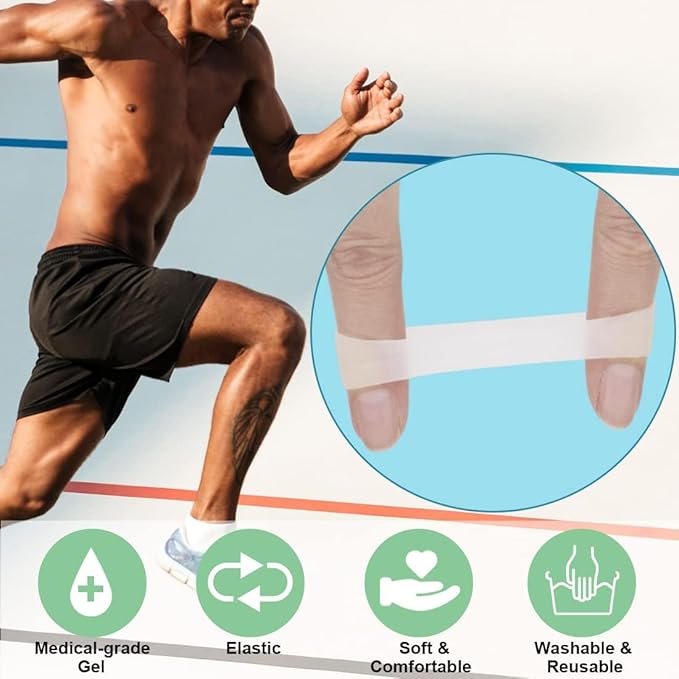 Silicone Toe Protection, 20 Pieces Toe Protection, Toe Tube, for Small Toes and Fingers, Blisters, Calluses, Reduce Rubbing, Relieve Pain.