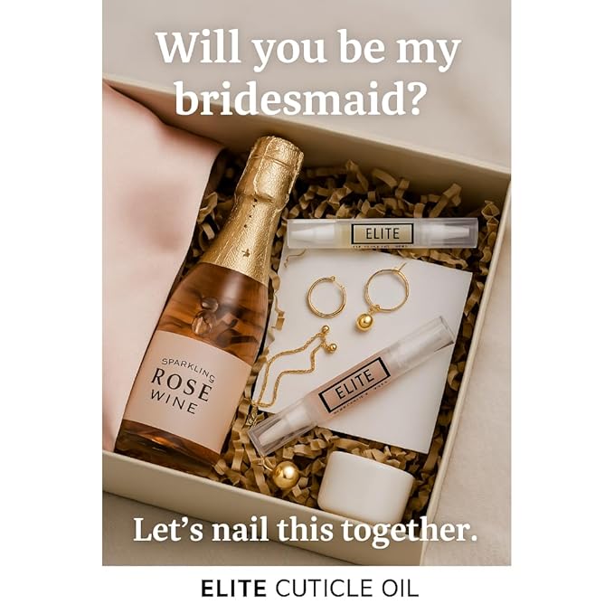 Elite Cuticle Oil Pen (Rose) – Moisturizing Nail & Cuticle Treatment with Jojoba Oil, Olive Oil & Vitamin E – Nourishing Nail Care (3ML)
