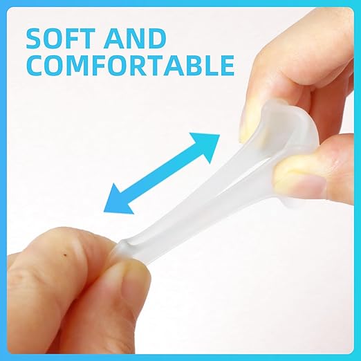 6 Pcs Hammer Toe Corrector,Toe Straighteners For Crooked Toes,Toe Spacers For Women Men,Hammer Toe Corrector For Crooked Toes,Bunion,Hammer Toes(Clear,One Size)