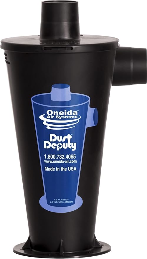 Static Dissipative Dust Deputy DIY Anti-Static Retrofit Cyclone Separator for Wet/Dry Shop Vacuums (DD DIY SD)