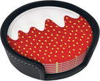 6 Pack Funny Strawberry Coaster - Image 2