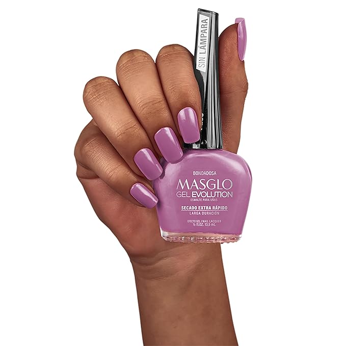 MASGLO Gel Evolution – Set of 3 Nail Polishes No UV/LED Lamp Needed, Fast-Drying, 12-Day Wear, 14-Free Formula, High-Gloss Finish, vegan (0.5 oz Each)