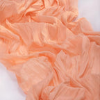 Peach Pink Gauze Cheesecloth Table Runner 10ft Sheer Dinning Decor | - Image 4