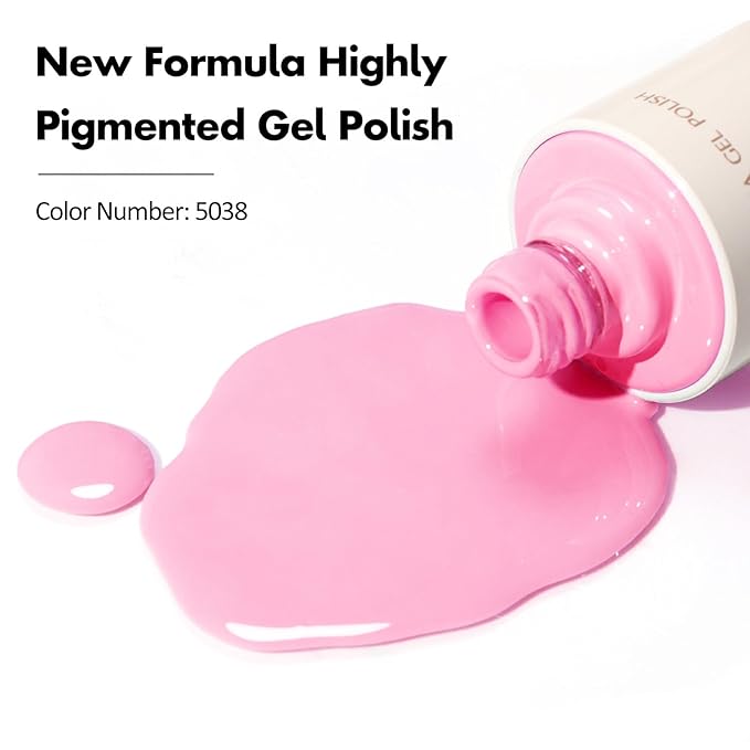 VENALISA Pink Gel Nail Polish 1 Pcs 10ML Soak Off UV Gel Salon Manicure DIY at Home Nail Art For Girls Women