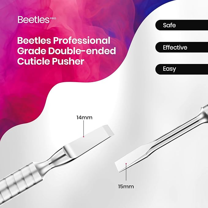 Beetles Cuticle Pusher Gel Nail Polish Remover Tool for Fingernail Polish Nail Cuticle Cleaner Manicure Home Cuticle Trimmer Nail Cleaner