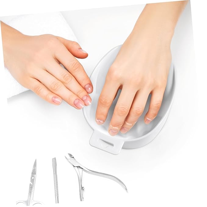 Single-layer Soaking Bowl Nail Removal Bowl Rectangular Nail Care Manicure for Hand