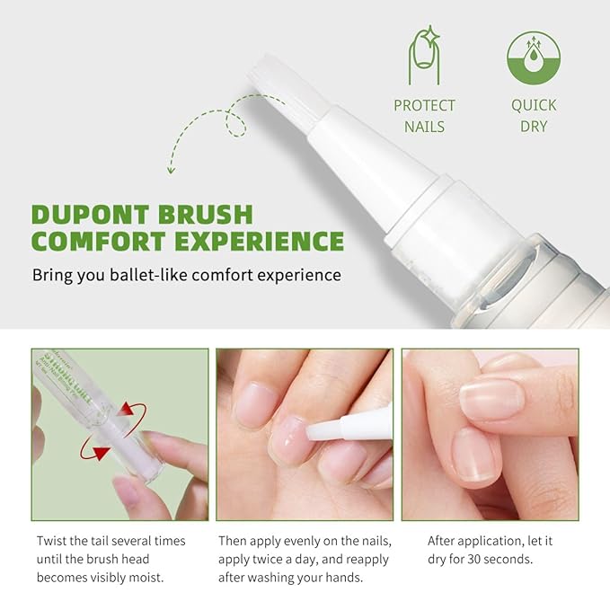 Nail Biting Prevention for Kids & Adults - Anti-Nail Biting Pen, Bitter Tast Nail Polish, 2-in-1 Nail Strengthener & Repair, Thumb Sucking Deterrent