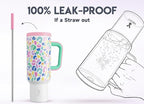 Meoky 50 oz Tumbler with Handle, Tumbler with Lid and Straw, Insulated - Image 3